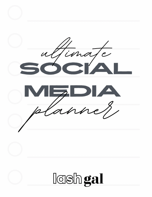 The Ultimate Social Media Planner [With Resell Rights]