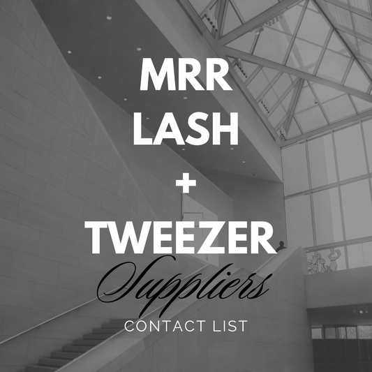 Lash Manufacturer and Tweezer Suppliers [with Master Resell Rights]