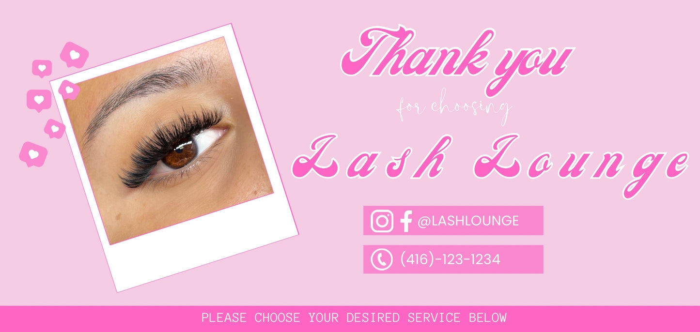 Pink Bubble Acuity Template for Lash Artist