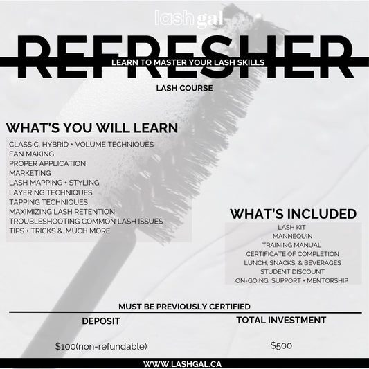 1:1 Lash Refresher Course