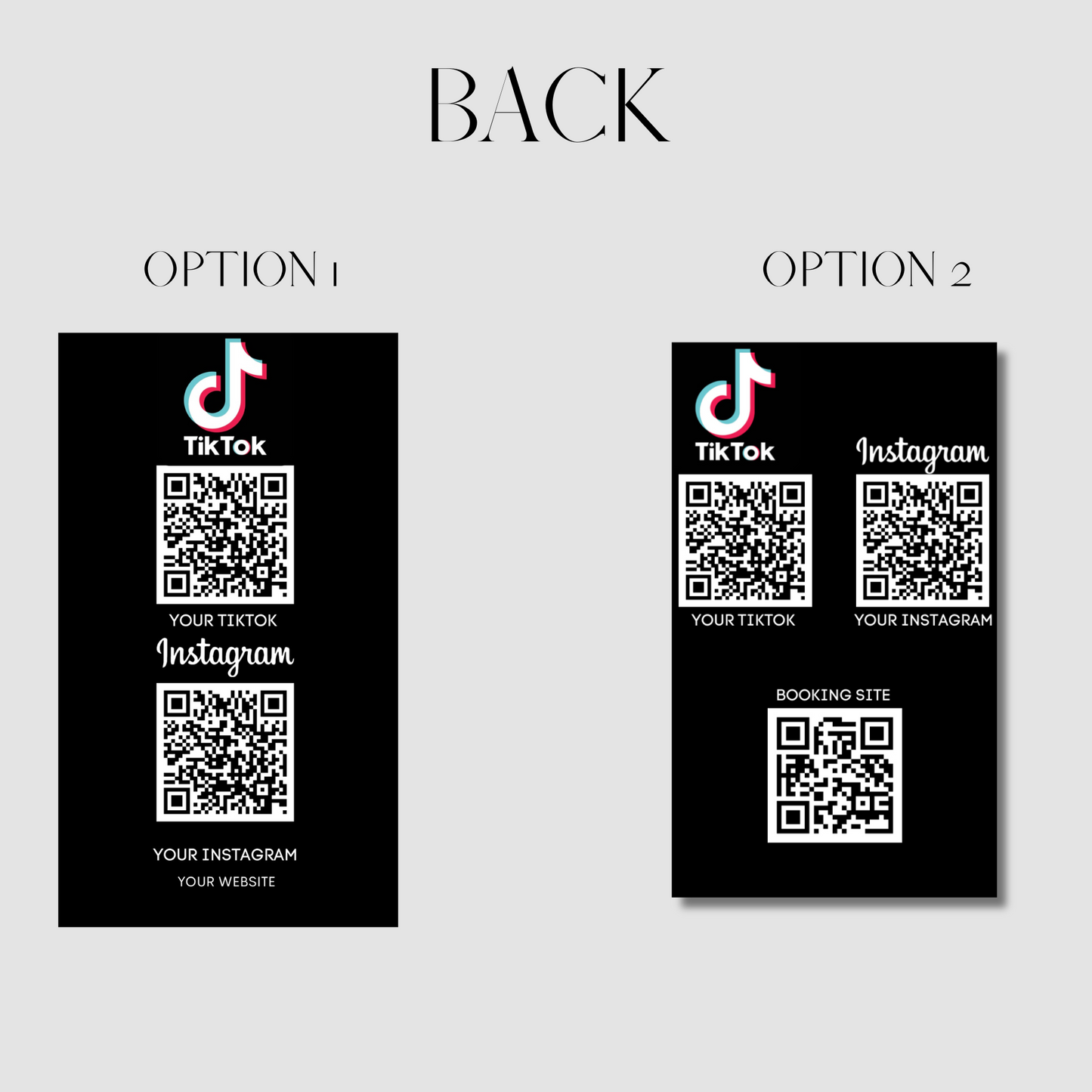 TikTok Business Card Template