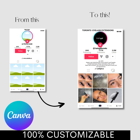 TikTok Business Card Template